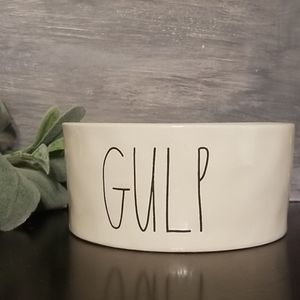Rae Dunn dog/cat bowl "GULP"